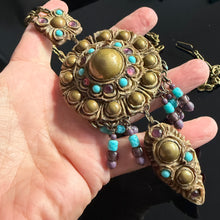 Charger l'image dans la galerie, Grand collier vintage oversized signé Henry, modèle exclusif