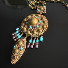 Charger l'image dans la galerie, Grand collier vintage oversized signé Henry, modèle exclusif