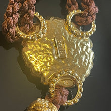Charger l'image dans la galerie, Rare et beau collier sautoir en passementerie signé YSL