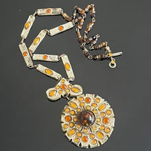 Charger l'image dans la galerie, Sublime collier sautoir en talosel plaqué miroir signé Henry