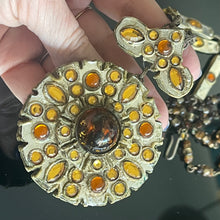 Charger l'image dans la galerie, Sublime collier sautoir en talosel plaqué miroir signé Henry