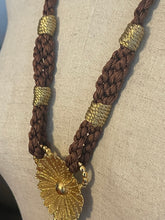 Charger l'image dans la galerie, Rare et beau collier sautoir en passementerie signé YSL