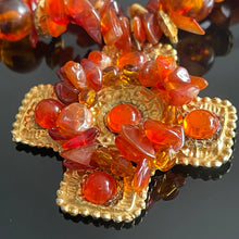 Charger l'image dans la galerie, Très joli collier vintage couture Jean-Louis Scherrer avec pierres naturelles