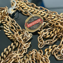 Charger l'image dans la galerie, Long collier sautoir métal doré et perles Henry