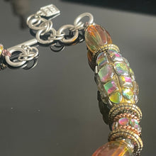 Charger l'image dans la galerie, RECTO VERSO, sublime collier pierres résinées multi couleurs
