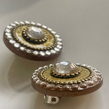 Charger l'image dans la galerie, Jolies boucles clips vintage en résine par Recto Verso