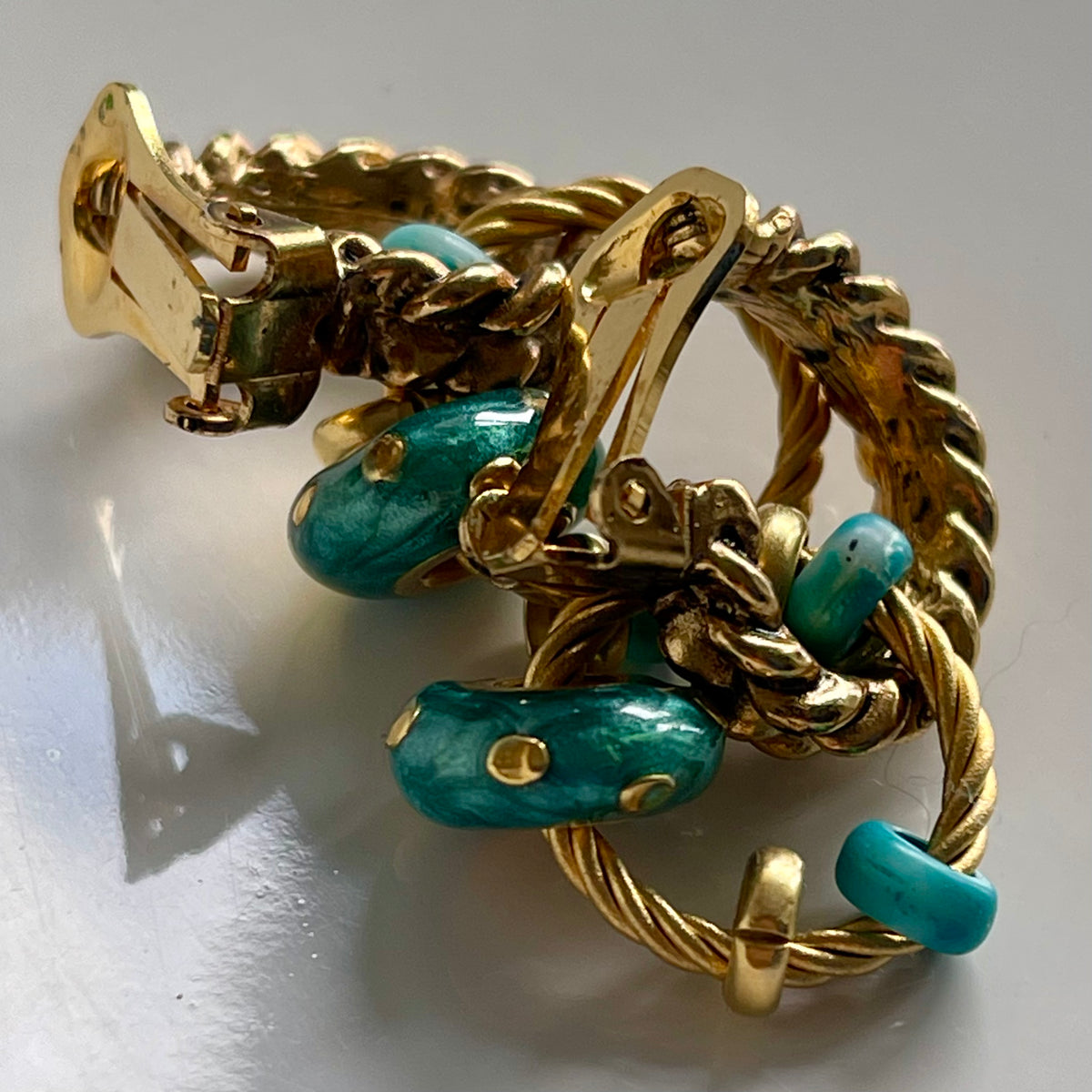 Boucles D'oreilles Clips Vintage Sergio Giannetti - Style By Vogue - Occasion Bon état