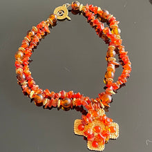 Charger l'image dans la galerie, Très joli collier vintage couture Jean-Louis Scherrer avec pierres naturelles