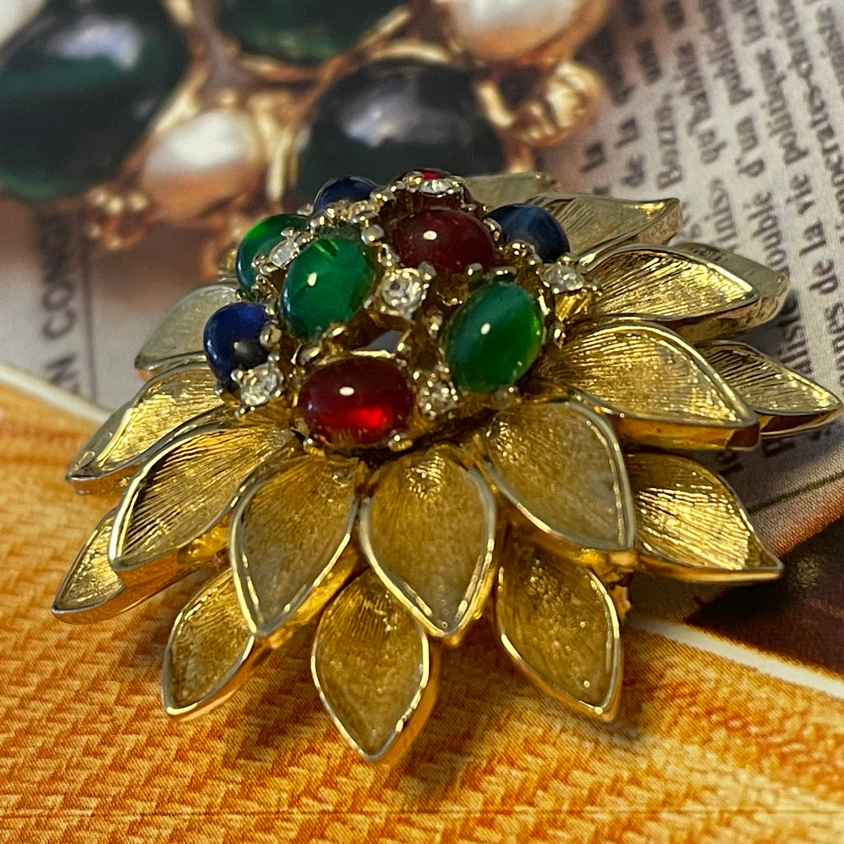 SUBLIME BROCHE BROOCH Couture Année 70/80 vintage Envoi International EUR  9,50 - PicClick FR