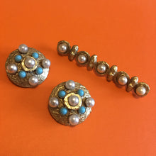 Charger l'image dans la galerie, HENRY, parure broche et boucles d'oreilles