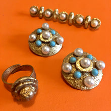 Charger l'image dans la galerie, HENRY, parure broche et boucles d'oreilles