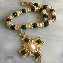 Charger l'image dans la galerie, Edouard Rambaud, sublime et rare collier avec croix en pendentif