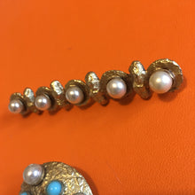 Charger l'image dans la galerie, HENRY, parure broche et boucles d'oreilles