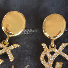 Charger l'image dans la galerie, YSL, iconiques longues boucles clips logo pendantes