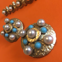 Charger l'image dans la galerie, HENRY, parure broche et boucles d'oreilles