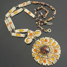 Charger l'image dans la galerie, Sublime collier sautoir en talosel plaqué miroir signé Henry
