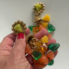 Charger l'image dans la galerie, Sublimes boucles clips vintage pendantes oversized signées PG

