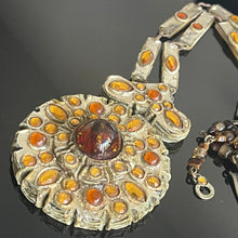 Charger l'image dans la galerie, Sublime collier sautoir en talosel plaqué miroir signé Henry
