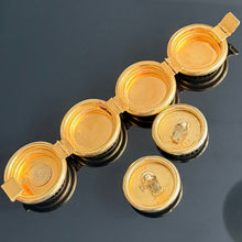 Charger l'image dans la galerie, Beau et rare set vintage couture bracelet et boucles d’oreilles Kalinger
