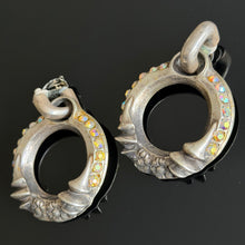 Load image into Gallery viewer, Large vintage modernist clip-on earrings by Kalinger
