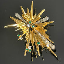 Charger l&#39;image dans la galerie, Belle et grande broche ancienne, années 50
