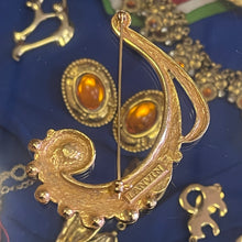 Load image into Gallery viewer, Large vintage brooch signed Lanvin

