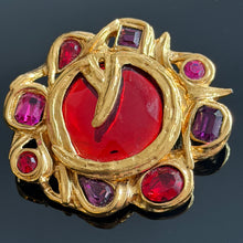 Charger l'image dans la galerie, Belle grosse broche vintage couture YSL par Goossens

