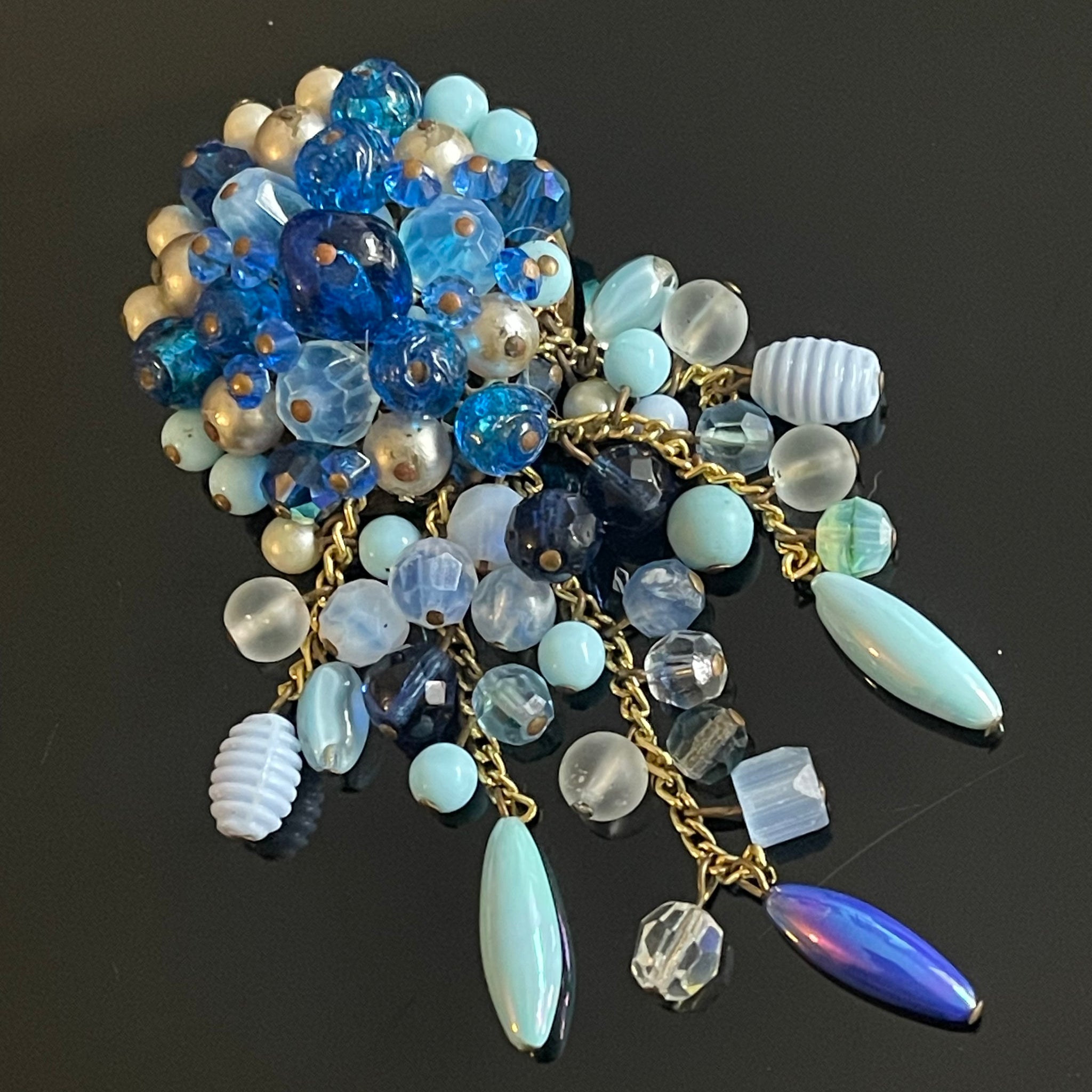 Broche Ancienne Française - Vintage, Métal Et Pierre (occasion)