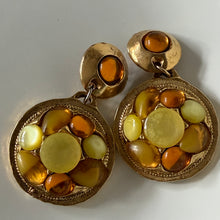 Charger l'image dans la galerie, Belles grandes boucles vintage pendantes signées Kalinger
