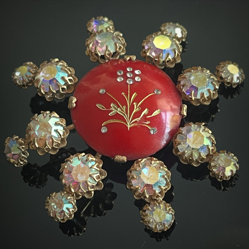 Belle et rare grosse broche par Cis