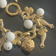 Charger l&#39;image dans la galerie, Kalinger, très beau bracelet vintage couture à breloques, thème marin
