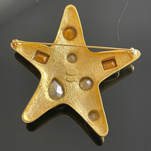 Charger l&#39;image dans la galerie, Kenneth Lane, grosse broche vintage étoile de mer
